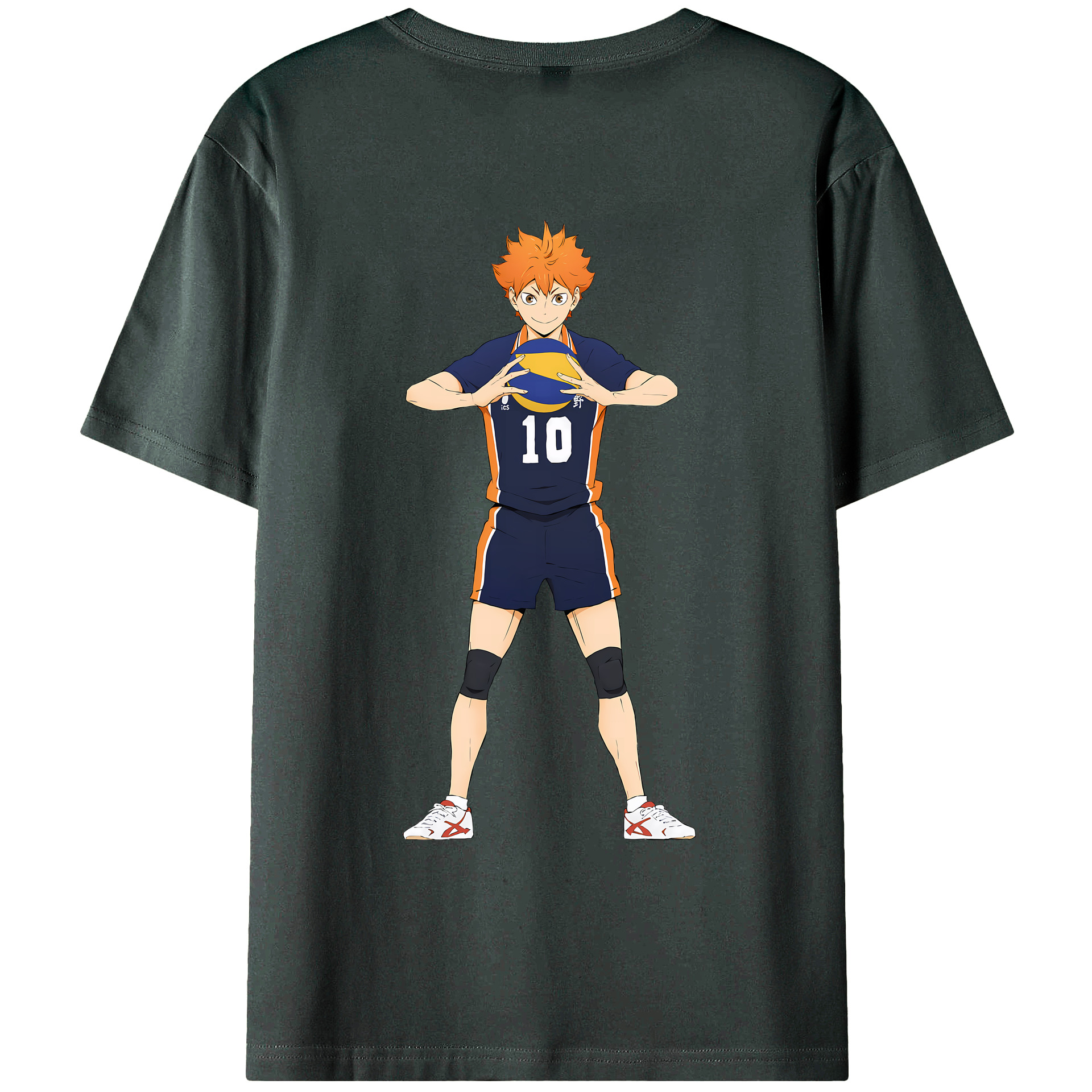 （画像用） ハイキュー!! Haikyu!! 綿100％ メンズ半袖Tシャツ（バックプリント） 通気性